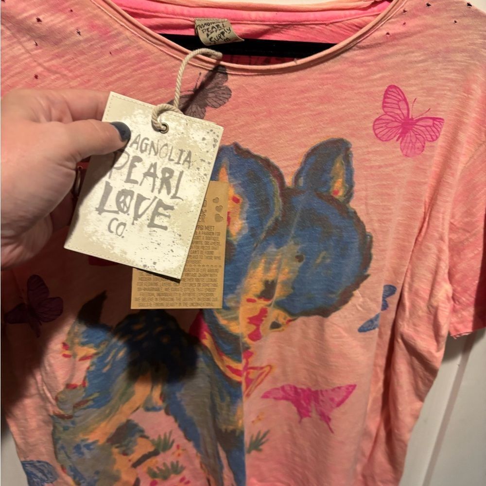 NWT Magnolia Pearl My Pet Tee - Azalea Dip Dye - Picture 6 of 6